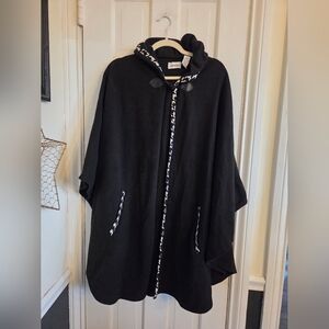 Le Moda Black Hooded Cape